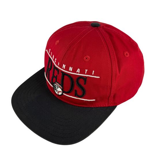 Vintage Cincinnati Reds Hat American Needle‎ Snapback Red Black OSFM - Picture 2 of 8